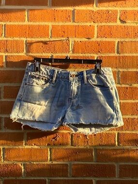Y2K TILT Light Blue Denim Cutoff Shorts